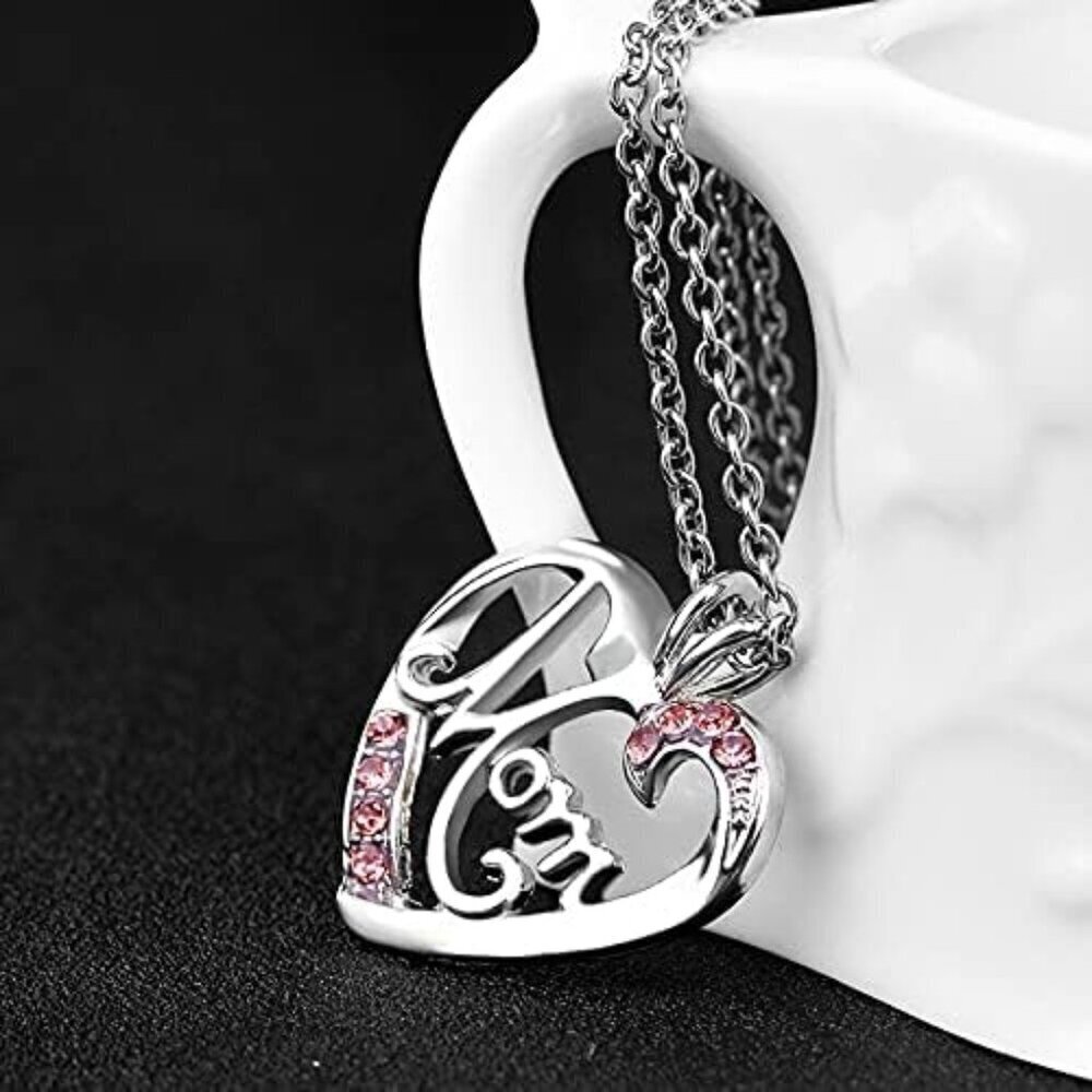 Christmas Gifts For Women, New Mom Birthday Gifts Mothers Day Pendant Necklace R View 6